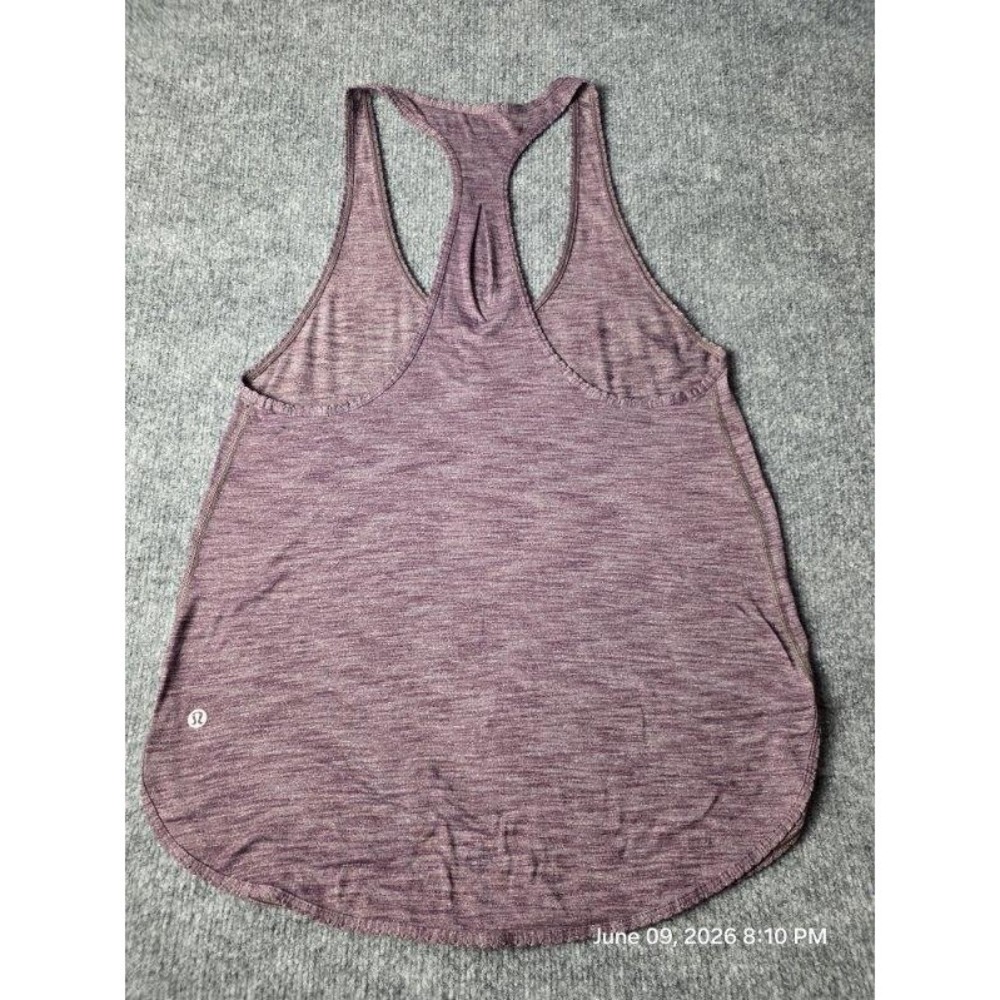 Lululemon Womens Space Purple Racerback Tank Top Lightweight Stretch 8-estimated - Picture 2 of 4